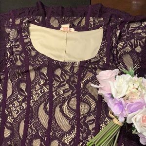 💃🏻Cocktail Lace Dress Purple